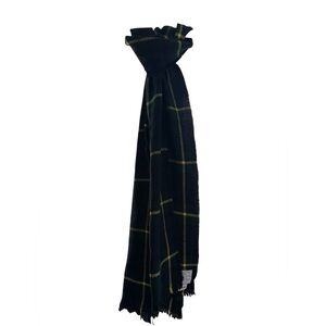 Dior Plaid Scarf in Navy, Green and Yellow